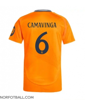 Billige Fotballdrakt Real Madrid Eduardo Camavinga #6 Replika Bortedrakt 2024-25 Kortermet